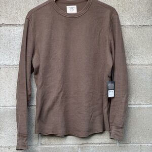 Buck mason olive green thermal tee